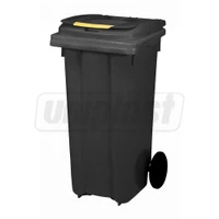 Cos pentru transportarea deseurilor  120 L pe roti (negru) UNI