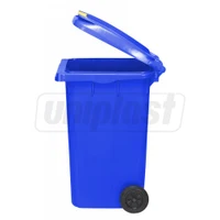 Cos pentru transportarea deseurilor  240 L pe roti (albastru) UNI 2