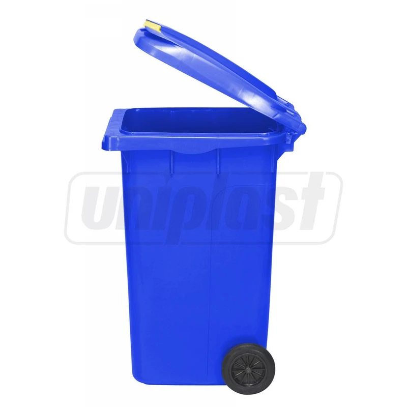 Cos pentru transportarea deseurilor  240 L pe roti (albastru) UNI 2