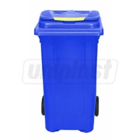 Cos pentru transportarea deseurilor  240 L pe roti (albastru) UNI 3