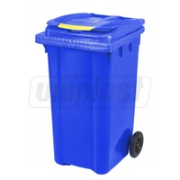 Cos pentru transportarea deseurilor  240 L pe roti (albastru) UNI