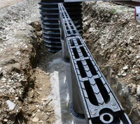 Palnie fonta cu grila FUNNEL D.110 L=500 mm H=300 mm B=75 mm  MUFLESYSTEM 2