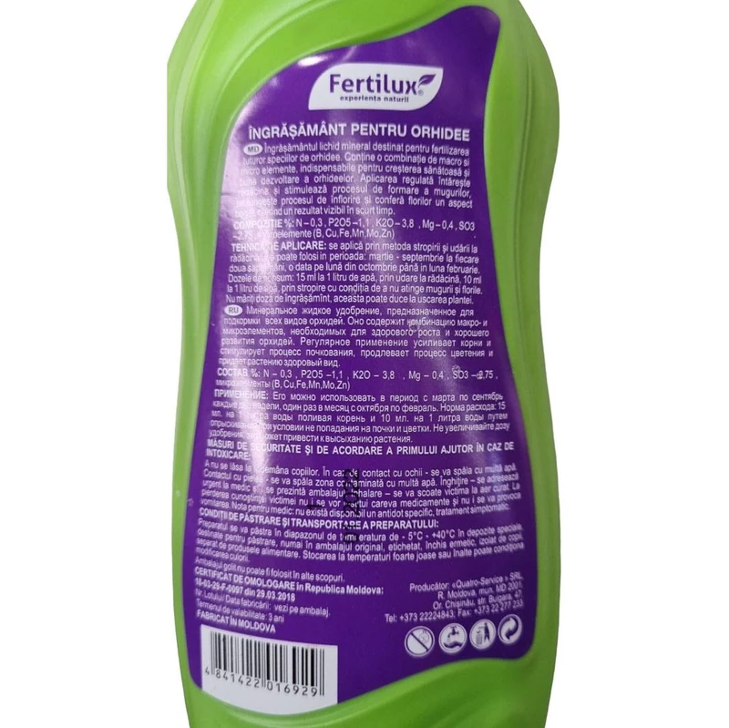 Ingrasaminte minerale pentru orhidei 0.5 L  FERTILUX 3