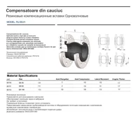 Racord flexibil cu flanse D. 50 PN10/16 (4 gauri)  WATO 2