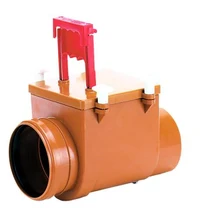 Clapeta de sens unic D.160 PVC orizontala (сlapeta din inox si inchizator manual) HL715.1  HL