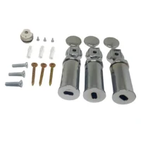 Set din 3 fixage pentru uscator (crom)  RADIVA 2