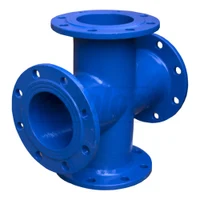 Крестовина чугунная фланцевая D.150 DIN PN16 L=435 мм (8 отверстий) FBE