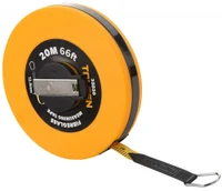 Ruleta de masurat cu fixator 50 m x 12.5 mm, maner nichelat  TOLSEN