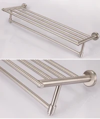 Etajera inox baie dreptunghiulara 1 nivel (58 x 20 cm)