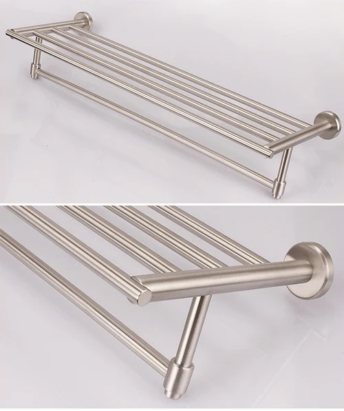 Etajera inox baie dreptunghiulara 1 nivel (58 x 20 cm)