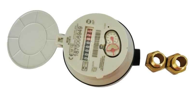 Водомер D. 15 MVM Volumetric R-160 Q=2.5 м³/ч PN16 (пластиковый) SM SR EN 14154:2010 (горизонтальный/вертикальный) 3