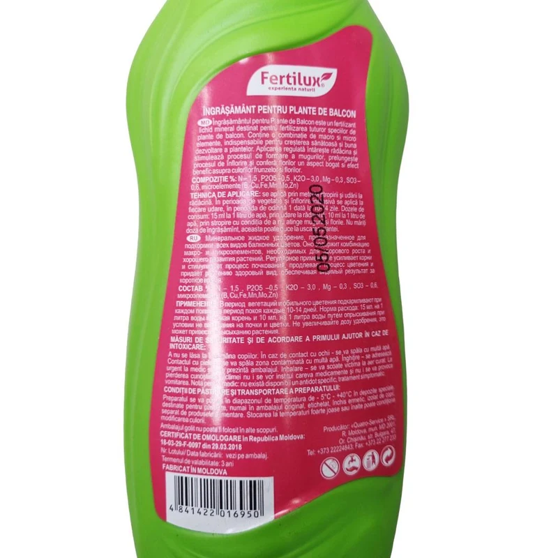 Ingrasaminte minerale pentru plante verzi 0.5 L  DIOLSEM 2