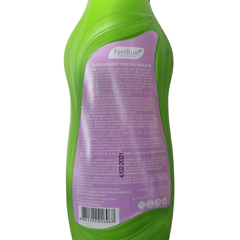 Ingrasaminte minerale pentru violete 0.5 L  FERTILUX 3