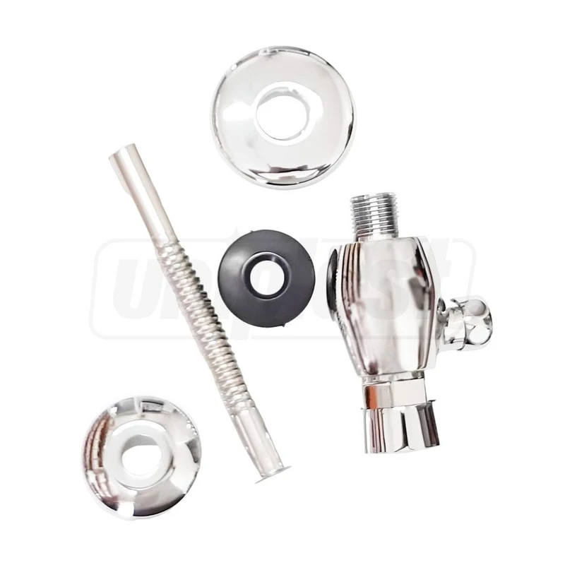 Robinet pisoar 1/2" universal + flansa decorativa (alama) cromat F7201  FRAP 2