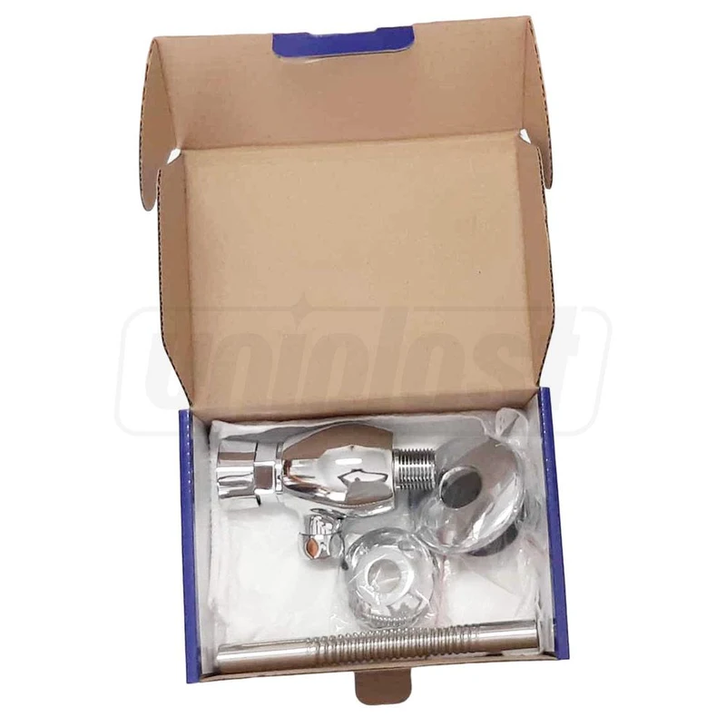 Robinet pisoar 1/2" universal + flansa decorativa (alama) cromat F7201  FRAP 4