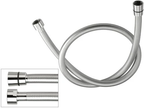 Furtun de dus L=2 m plastic (conic, culoare argint) 332CNMTR200  REMER