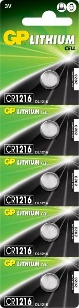 Baterie  3V Lithium Ø12.5х1.6mm CR1216-7C5  GP