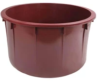 Cada pentru vin fara capac  280 L 90x57H cm (rosie)  STP