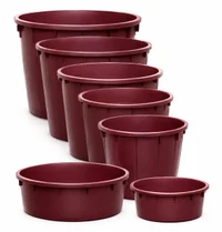 Cada pentru vin fara capac  280 L 90x57H cm (rosie)  STP 2