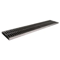 Gratar canalizare PP fara rigola A15 PP  500x100 mm (negru)  SAB