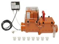 Clapeta de sens unic HL710.2EPC D.110 PVC (clapeta controlat electronic, clapeta din inox si inchizator manual)