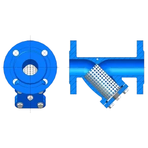 Filtru D. 65 fonta cu flanse PN10/16 L=290 mm (4-19) (4 gauri)  WATO