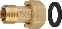 Гайка для водомера D. 1.1/4" x 1.1/2" П/М латунь PN20 с прокладкой (с отверстием под пломбу) 154  ITAP