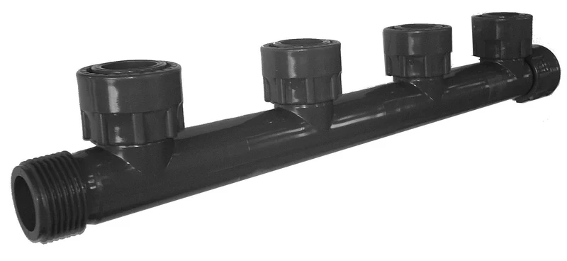 Ramificatie-distribuitor D. 1" FI/FE pentru 4 electrovane (irigare) 2