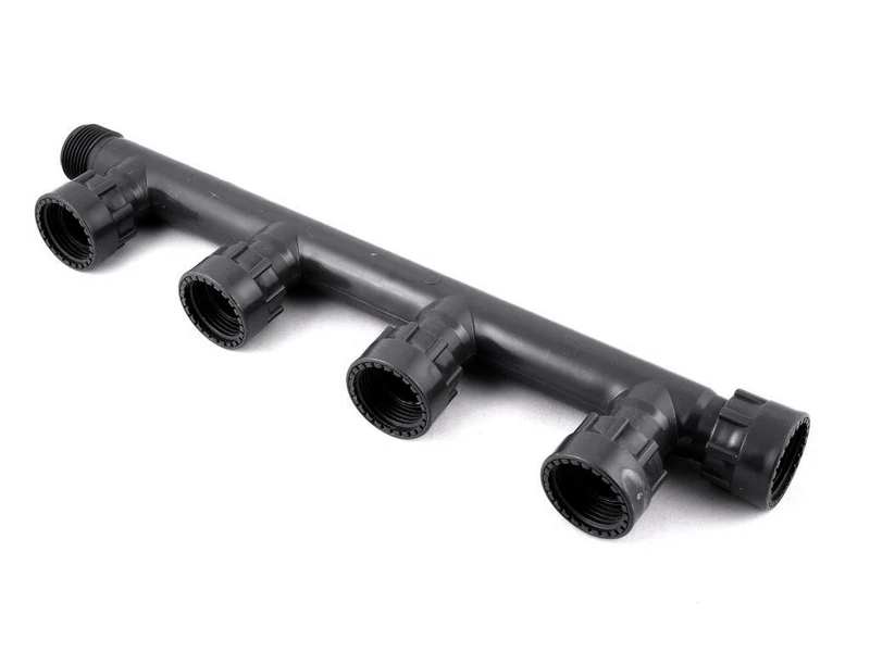 Ramificatie-distribuitor D. 1" FI/FE pentru 4 electrovane (irigare) 3