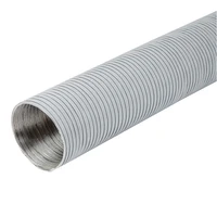 Tub ventilatie flexibil, gofrat D.125 L=3 m aluminiu (alb) G125B  EUROPLAST