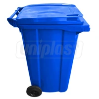 Cos pentru transportarea deseurilor  240 L pe roti (albastru) HE 2