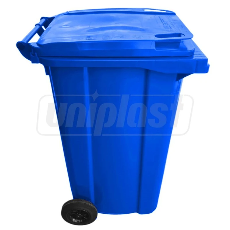 Cos pentru transportarea deseurilor  240 L pe roti (albastru) HE 2