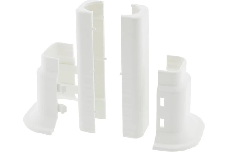 Tub decorativ plastic pentru calorifer (D. 16-20) (alb) (2.4", 50-160 mm)  RADIVA 2