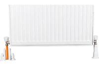 Tub decorativ plastic pentru calorifer (D. 16-20) (alb) (2.4", 50-160 mm)  RADIVA 3