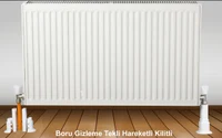 Tub decorativ plastic pentru calorifer (D. 16-20) (alb) (2.4", 50-160 mm)  RADIVA 4