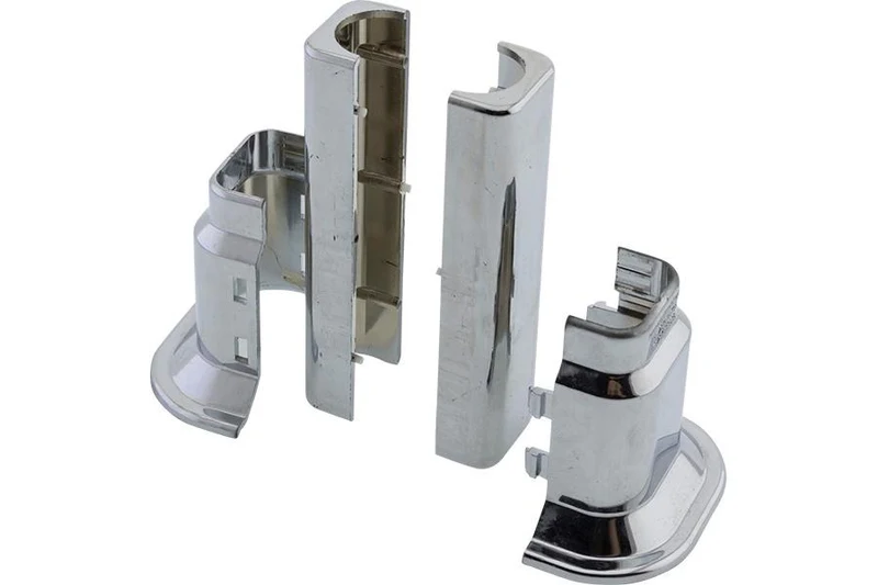 Tub decorativ plastic pentru calorifer (D. 16-20) (crom) (2.4", 50-160 mm)  RADIVA 2