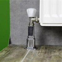 Tub decorativ plastic pentru calorifer (D. 16-20) (crom) (2.4", 50-160 mm)  RADIVA 3
