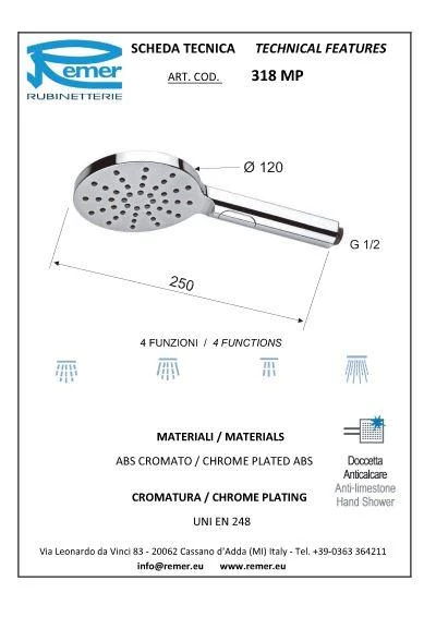 Para dus 318MPX (4 functii)  REMER 2