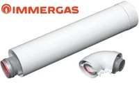 Cot cos fum 90° D. 60/100 FI/FI  IMMERGAS 2