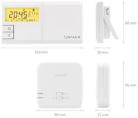 Термостат недельный беспроводной LCD 091FLRFV2 Wireless  SALUS 4