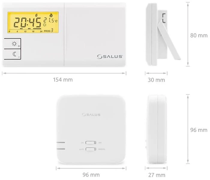 Термостат недельный беспроводной LCD 091FLRFV2 Wireless  SALUS 4