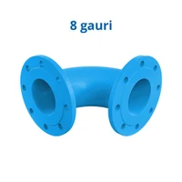 Отвод фланцевый чугунный D.100 x 90° PN10/16 (L=180/360 мм) (8 отверстий)  BOHAMET