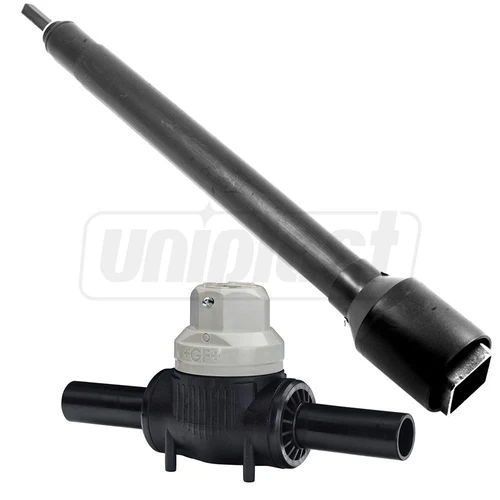 Vana PEHD cu tija telescopica Stop-Offvalve Poly D. 75 (DN65) 10 bar Gas / 16 bar Water  +GF+