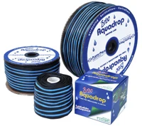 Banda pentru irigatii prin picurare D. 16 mm, 6 mil, 20 cm, 0.8 bar, 1.3 LPH Aquadrop/Dropline  PLASTIC-PUGLIA L=3000 m 2