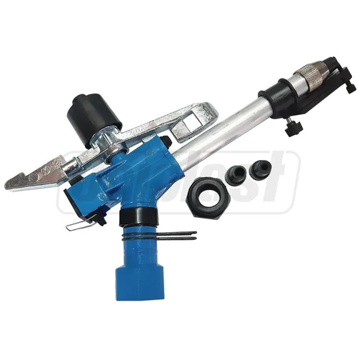 Aspersor sprinkler B2 D. 1.1/2" FI reglabil metal (30º-360º) 15-30 m, 2-5 bar, 5-15 m³/h (albastru) 3405  ATIGLAN
