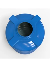 Rezervor apa 1000 L vertical, oval (albastru) cu stut D. 1/2", fortat 110x130 cm (112x132 cm) 2