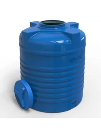 Rezervor apa 1000 L vertical, oval (albastru) cu stut D. 1/2", fortat 110x130 cm (112x132 cm) 3