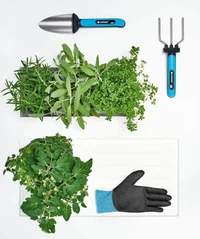 Instrumente de mana in set ERGO LINE™ (furca si scafa pentru flori, manusi) 42-102  CELLFAST 2