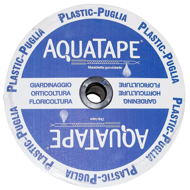 Banda pentru irigatii prin picurare D. 16 mm, 6 mil, 20 cm, 0.8 bar, 1.5 LPH Aquatape/Tapeline  PLASTIC-PUGLIA 3