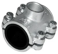 Тройник-хомут чугунный OBD D. 3" x 2"  AGAFLEX